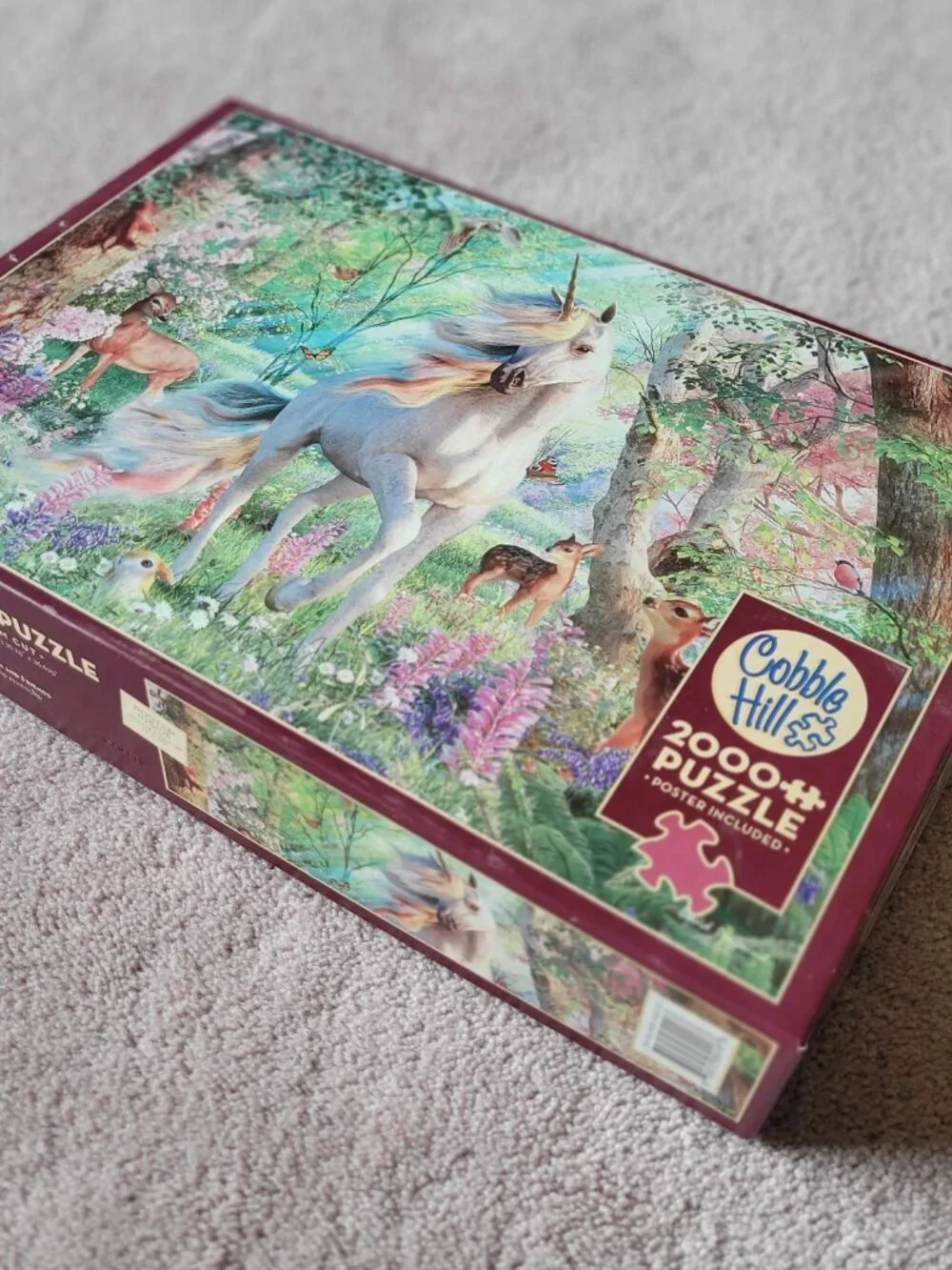 Cobble Hill 2000 Piece Random Cut Puzzle Unicorn and Friends By David Penfound